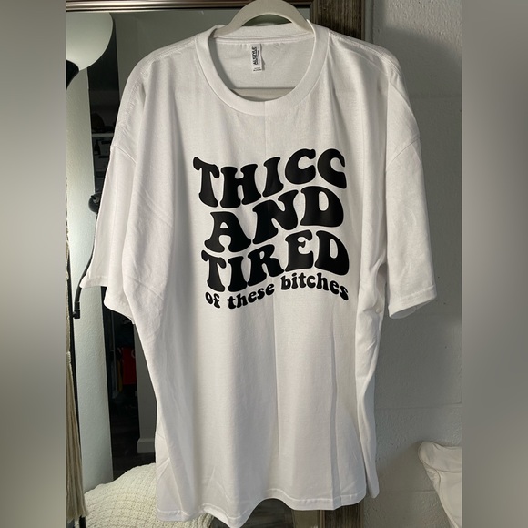 Alstyle Tops - RESERVED - Thicc and tired tshirt size 3XL